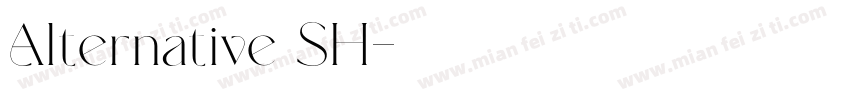 Alternative SH字体转换
